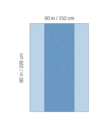 HydraGuard - Table Drape 60 X 90 Inch Back Table - I80-13322-S