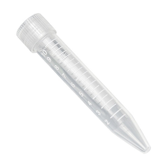 US Plastic Corp. Globe Scientific 10mL Polypropylene Non-Sterile Centrifuge Tube with Separate Cap Case of 1000- 6292
