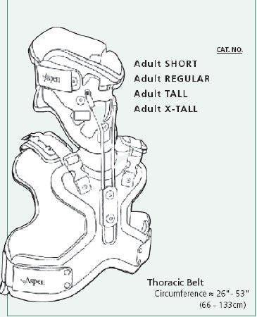 Aspen Medical Products Aspen Cervico Thoracic Brace Adult Tall - 983312