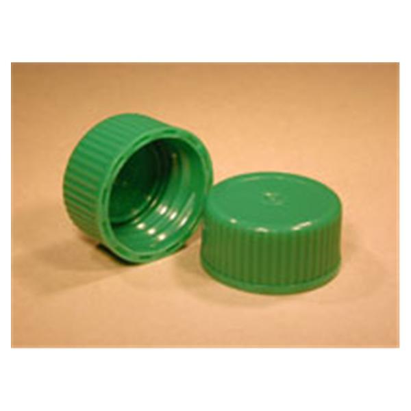 Stockwell Scientific Transport Vial Closure HDPE Screw Cap Green For 5mL and 10 mL Transport Vials - 3204G