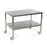 Mid Central Medical TABLE, WORK MOBILE LOWER SHELFS/STL 24"X60"X35" D/S - MCM582S-CA