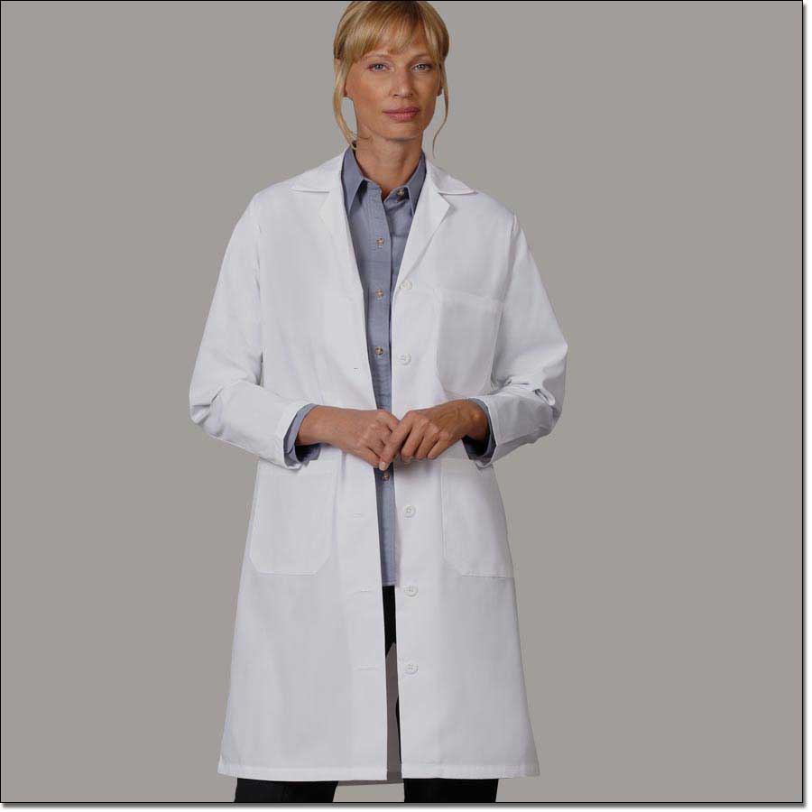 Length Lab Coat White