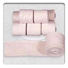 Professional Products Ultra Elastic Bandage 6 Inch Width Standard Compression Single Hook and Loop Closure Tan NonSterile - 4770-08-6VDL