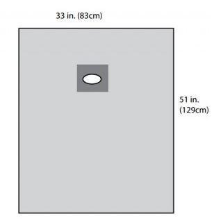 Cardinal Surgical Drape Aperture Drape 33 W X 51 L Inch Sterile - D1030