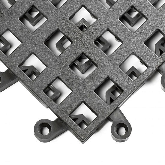 US Plastic Corp. Wearwell, Inc Charcoal Gray General Purpose Open ErgoDeck Safety System - 564.78X18X18CH