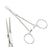 Euro-Med - Mosquito Forceps Halsted 5 Inch Length Surgical Grade Stainless Steel NonSterile Ratchet Lock Finger Ring Handle Curved Narrow Serrated Jaws - 61903
