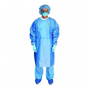 Cardinal - Chemotherapy Procedure Gown X-Large Blue NonSterile ASTM F739-12 Disposable - 8201CG