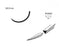 Coated Vicryl - Suture with Needle Absorbable Coated Undyed Suture Braided Polyglactin 910 Size 3 - 0 18 Inch Suture 1-Needle 13 mm Length 1/2 Circle Taper Point Needle - DC479