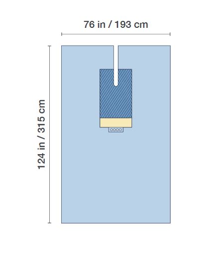 SteriGuard - EENT Drape 76 W X 124 L Inch Sterile - I80-09144G-S