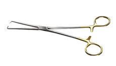 Cooper Surgical CooperSurgical Tenaculum Forceps Braun 9-9/10 Inch Stainless Steel NonSterile Ratchet Lock Finger Ring Handle Straight Squared 1 X 1 Prongs - 64-420
