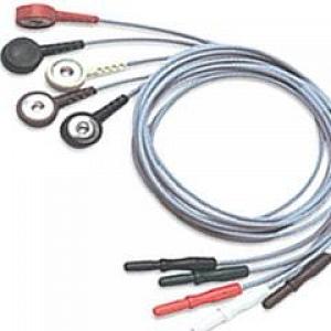 Cardinal - Leadwire w/ Snap Connector 18 Inch Length White For Electrodes - 31244422A-
