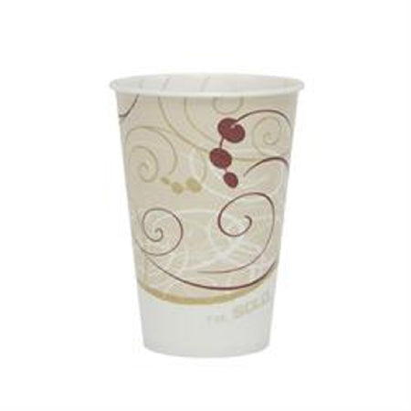 Solo Cup Drinking Cup 16 oz Symphony Print Wax Coated Paper Disposable