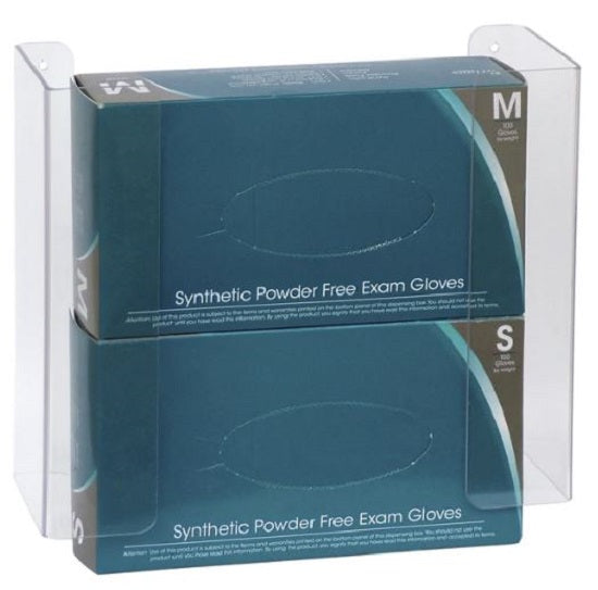 Omnimed 305361 Double Clear Acrylic/PETG Glove Box Holder