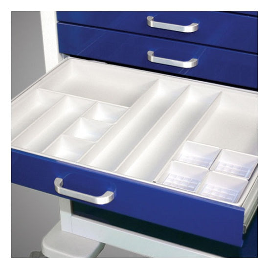 Waterloo Healthcare Medical TT-1A 3″ White Plastic Tray with 13 Bins