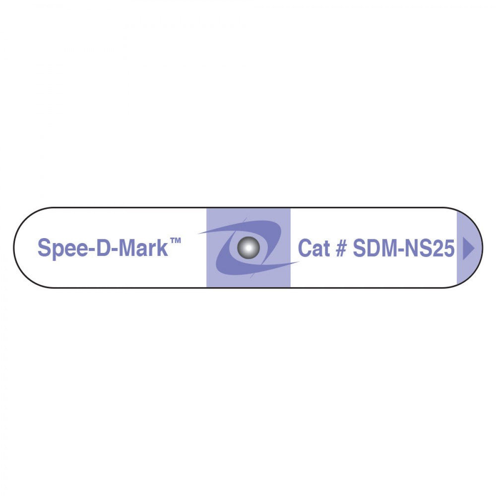 Precision Dynamics Spee-D-Strip Skin Marker Purple / White 2.5 mm BB - SDM-NS25