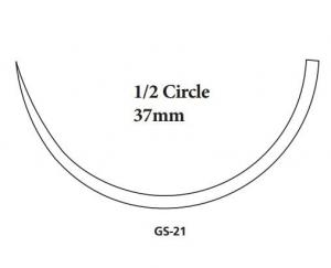Covidien V-Loc 180 Wound Closure Device Suture with Needle Absorbable Uncoated Green Suture Barbed Monofilament Polyglyconate Size 3-0 18 Inch Suture 1-Needle 37 mm Length 1/2 Circle Taper Point Needle - VLOCL0324