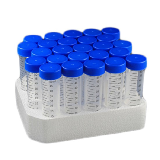 US Plastic Corp. Globe Scientific Polypropylene Centrifuge Tubes with Attached Caps & Rack Sterile - Case of 500