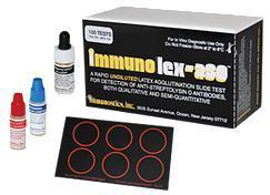 Immuno Lex-ASO - Test Kit Latex Agglutination Test Anti-Streptolysin O Bacteria Colony Sample 50 Tests - ASO-50