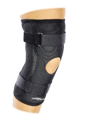 DJO KNEE BRACE, WRAP AROUND DONJOYHINGED STD CUT-OUT BLK 3XLG - 11-2009-7