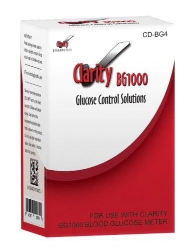 Clarity BG1000 - Diabetes Management Test Control Blood Glucose Normal Level / High Level - CD-BG4