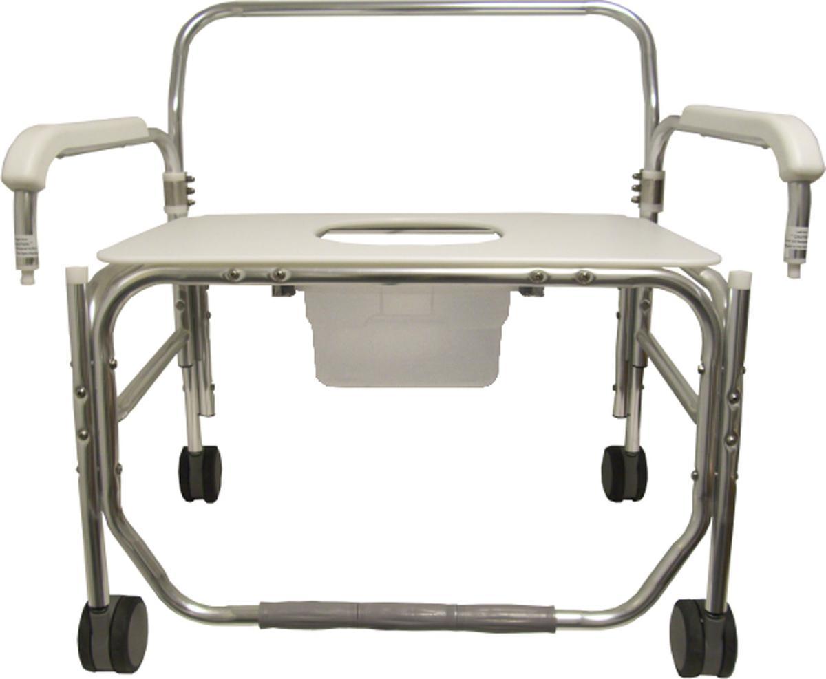 Convaquip Industries ConvaQuip Bariatric Commode Chair Drop Arm Removable Back 18-1/2 Inch Height - 736DAU-E