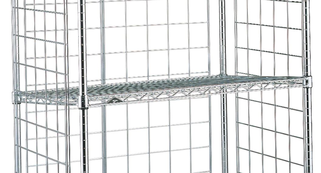 Metro Crash Super Erecta Industrial Wire Slanted Transport Shelf