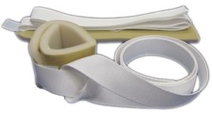 Dick Medical Supply RESTRAINT, LIMB WRIST/ANKLE W/HOOK VELCRO WHT 1"X29" (2/PR) - 501100