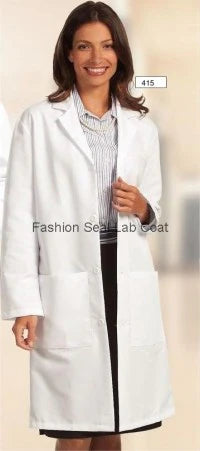 Fashion Seal Uniforms - Lab Coat White 3X-Large Knee Length Reusable - 415-3XL