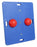 Fabrication Enterprises BOARD, BALANCE ROCKER RED 15"X18"X1.5" - 48122