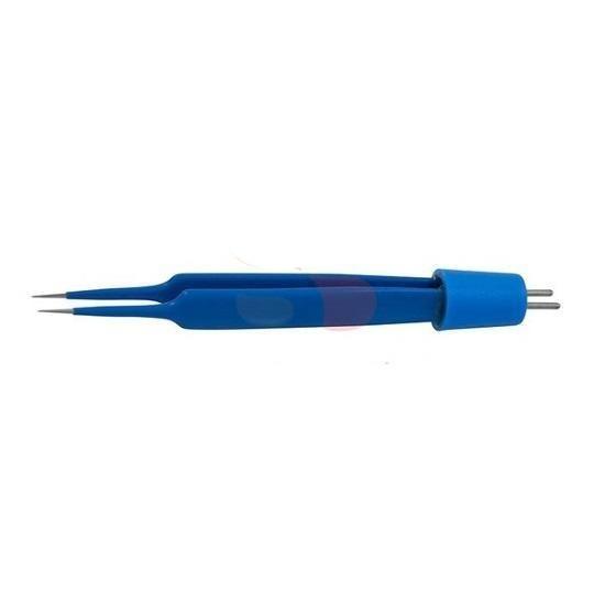 Symmetry Surgical Olsen Bipolar Forceps 4-3/4 Inch NonLocking Thumb Handle Straight Smooth Tips - 20-1060