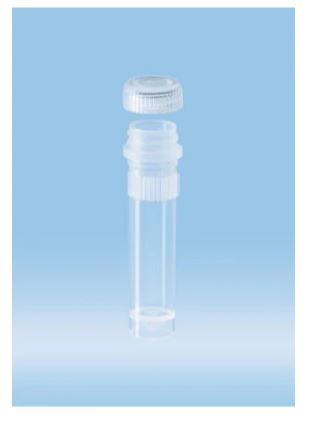 Fisher Scientific Microcentrifuge Tube Conical Bottom, Skirted Plain 2 mL Without Color Coding Screw Cap with O-Ring Polypropylene Tube - NC0934160