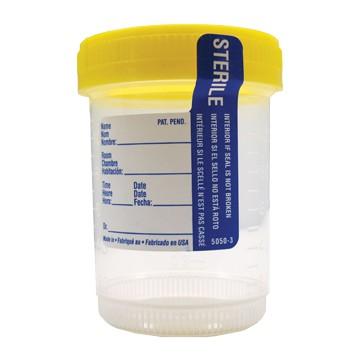 Azer Scientific DuoClick Specimen Container 53 mm Opening Polypropylene Screw Cap 60 mL (2 oz.) Sterile - ES245620