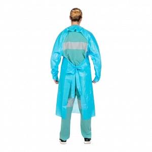 Cardinal - Protective Procedure Gown X-Large Blue NonSterile Not Rated Disposable - 5213PG