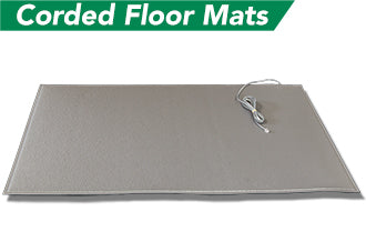 Smart Caregiver Corded Floor Mat 24″ x 36″ with 1/4″ Phone Plug, Gray - FM-05