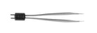 J & J Healthcare Systems Megadyne Bipolar Forceps Adson 4 Inch NonLocking Bayonet Handle 1 mm Tips - 4040J