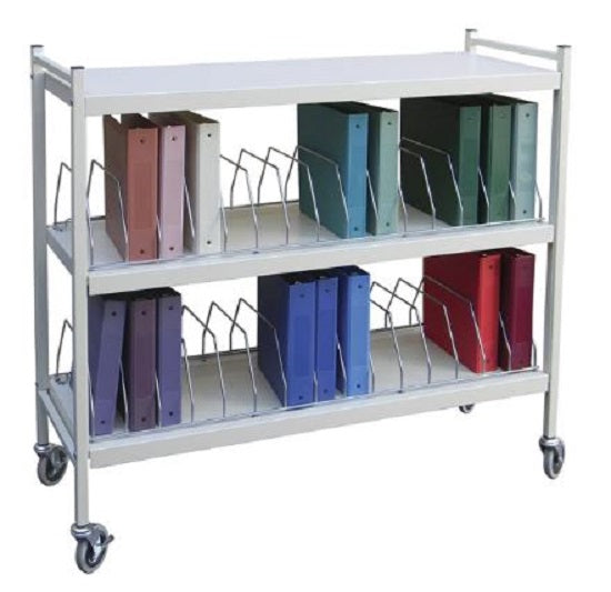 Omnimed Wide Open Style Chart Rack (Wired Dividers), Beige