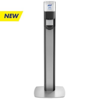 GOJO Purell Messenger ES6 Hand Sanitizer Dispenser Graphite ABS Plastic Automatic 1200 mL Floor Stand - 7316-DS-SLV