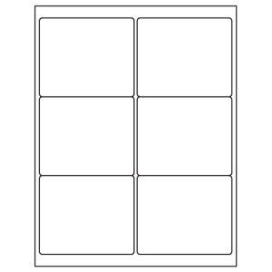 Tabbies Laser / Inkjet Label Sheets, - Use Template No. 5164 - 3-1/3" H x 4" W, - 600 per Pack - 40160