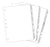 Tabbies Specialty Index Sets, White - 8-1/2"W x 11"H - 1/2", 10 pack Per box - 68301