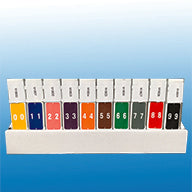Tabbies Smead LLC Compatible Numeric 91800 Label Rolls and Kit, 2"H x 1"W, 250 Per Role