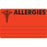 Tabbies Allergy Labels, "Allergies" Fluorescent Red - 4"W x 2-1/2"H, 100 per Roll - MAP486