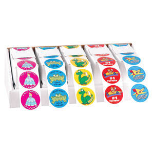 Tabbies Children's Stickers Practice Marketing/Giveaways - 1-3/4" CIRCLE, 100 per Roll