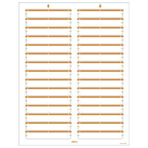 Tabbies Laser / Inkjet File Folder Labels - Laser Name Labels - 2/3" H x 3-7/16" W, - 750 per Pack