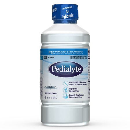Abbott Nutrition Pedialyte Pediatric Oral Electrolyte Solution Unflavored 1 Liter Bottle Ready to Use - 336