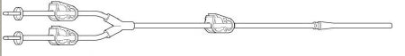 Baxter Uromatic Urology Irrigation Set 0.280 Inch ID 81 Inch 2 Leads - 2C4005