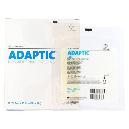 3M Adaptic - Oil Emulsion Impregnated Dressing 5 X 9 Inch Knitted Cellulose Acetate Petrolatum Emulsion Sterile - 2019