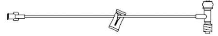 MPS Medical Extension Set 38 Inch Tubing 1 Port 1.5 mL Priming Volume - EB-038-12