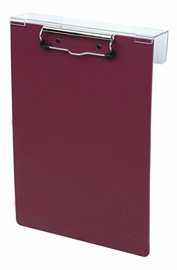 Over-The-Bed Poly Clipboards Burgundy
