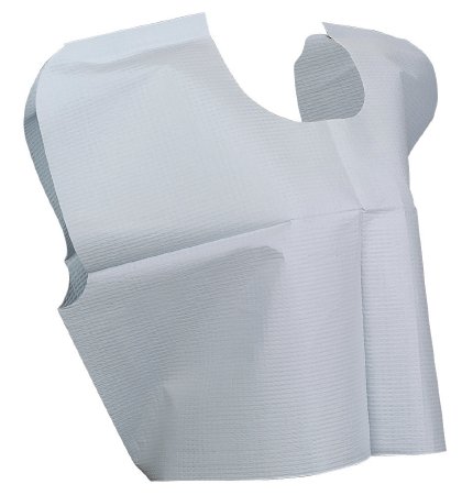 McKesson McKesson Exam Cape Blue Front / Back Opening Without Closure Unisex - 18-852