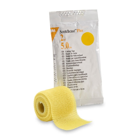 3M Scotchcast Plus - Cast Tape 2 Inch X 12 Foot Fiberglass / Resin Yellow - 82002Y